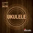 BlackSmith Cleargut-strengepakke merket Tenor, med stor ukuleletekst på mørk trebakgrunn