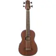 Santana U6 BS bassukulele i mahogni med tykke bass-strenger og bassmekanikker, sett forfra