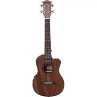Santana U6 T tenorukulele i mahogni med cutaway og forforsterker, sett forfra